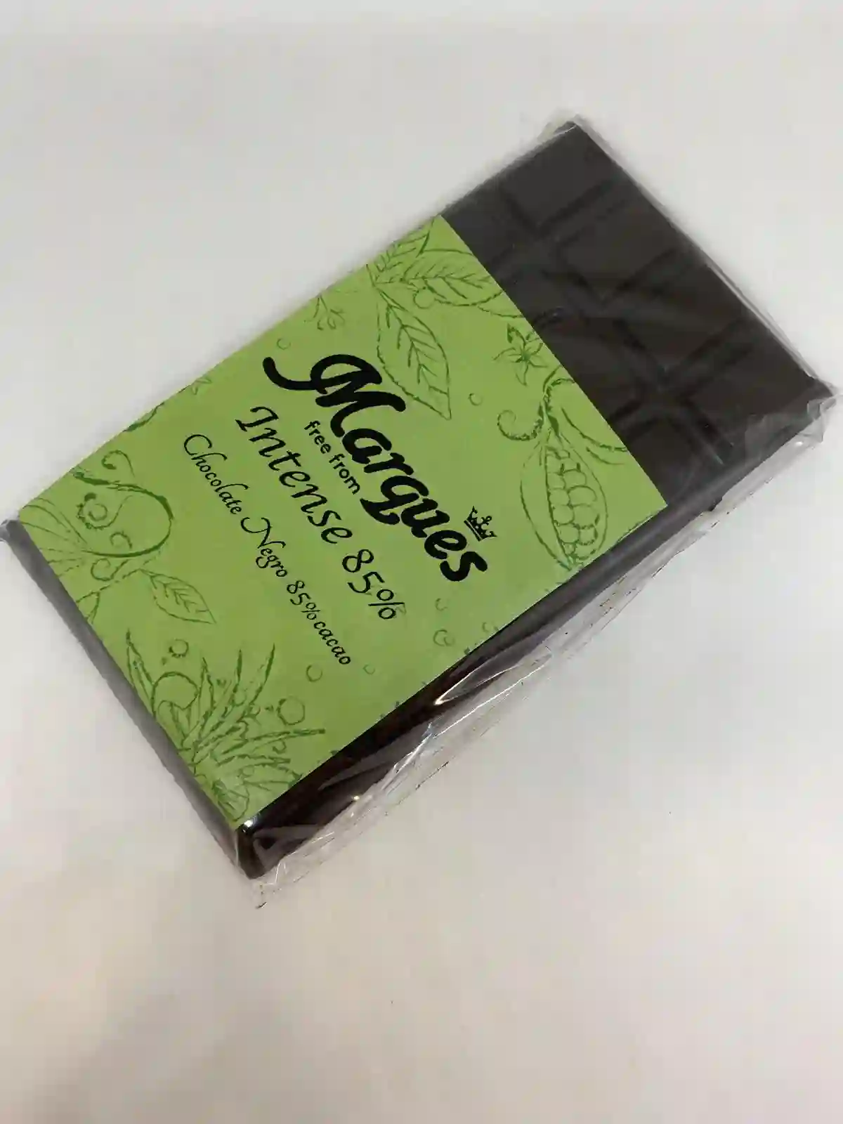 Tableta de chocolate negro al 85% cacao "intenso" 95 g.