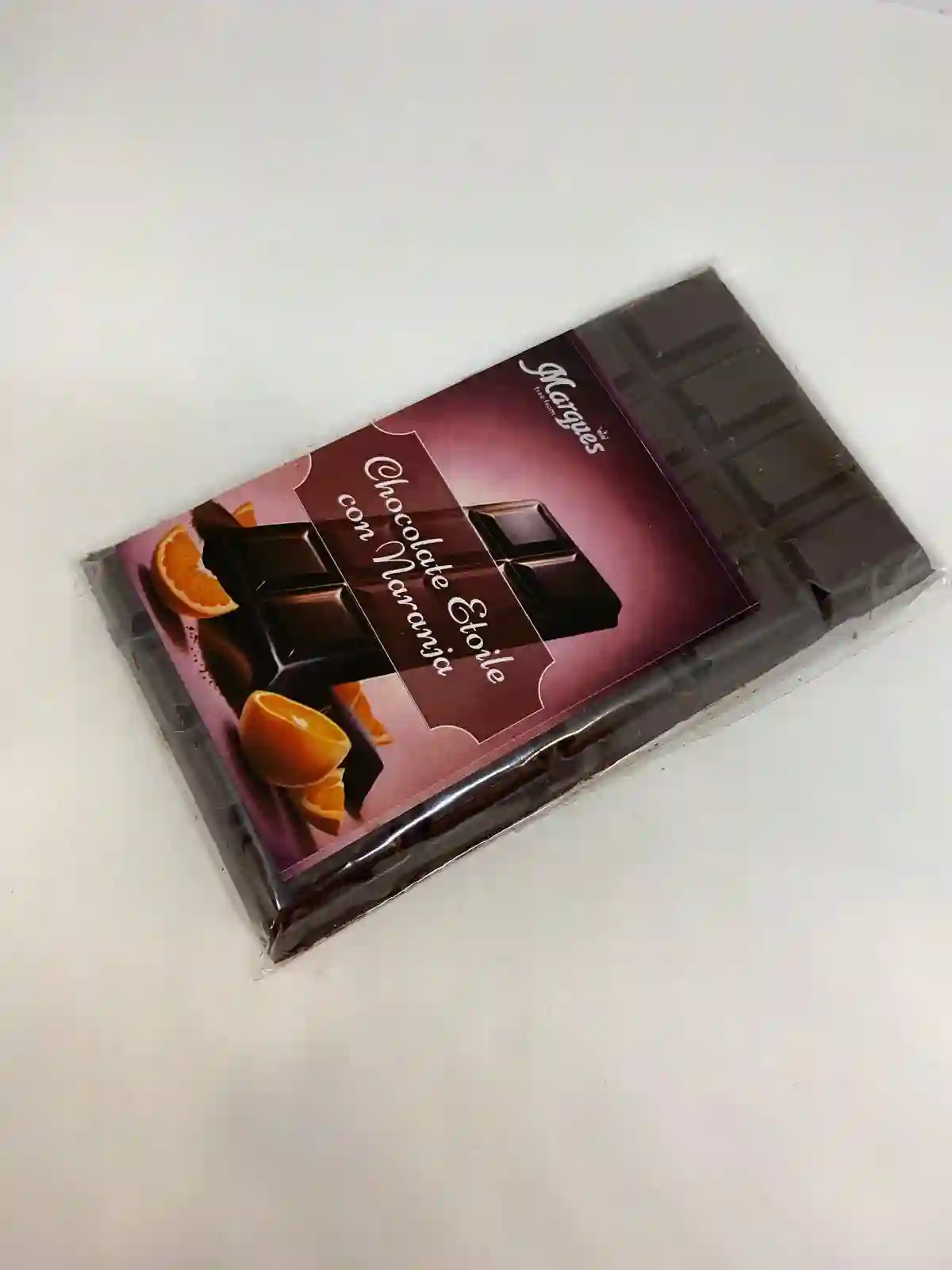 Tableta de chocolate negro a la naranja, 95g