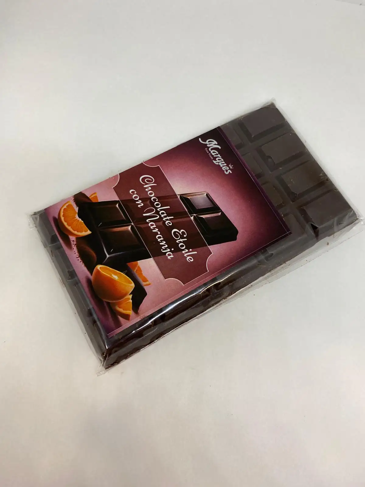 Tableta de chocolate negro a la naranja, 95g