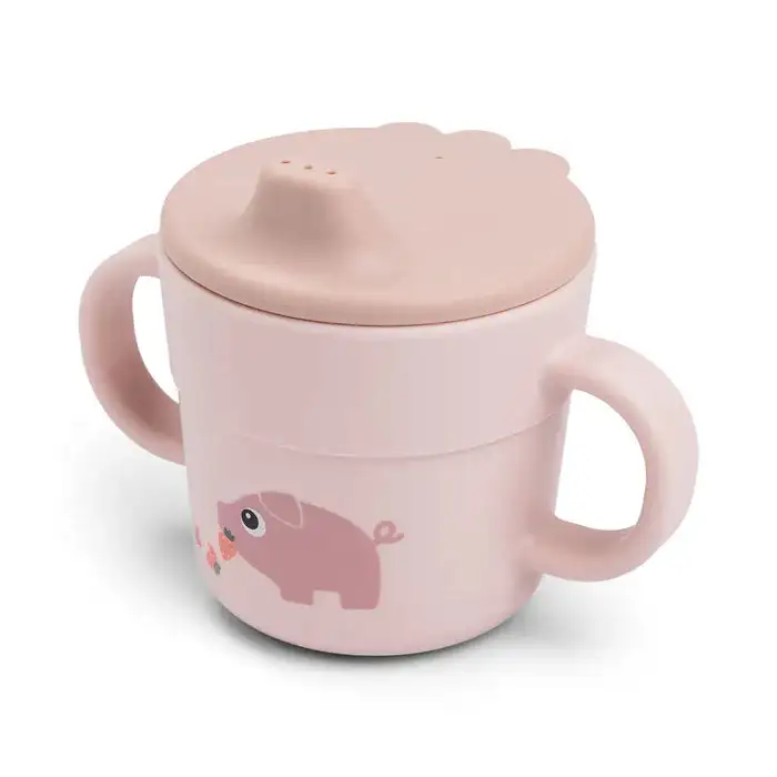 Vaso Con Boquilla Foodie "Tiny Farm" hecha por ciervos