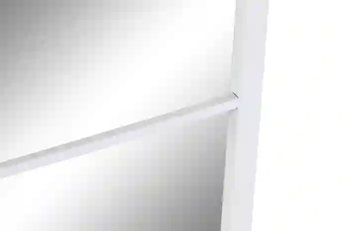 Espejo Ventana Hierro Blanco con 6 cuadrados (90x2x90).