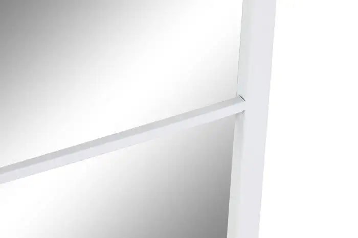 Espejo Ventana Hierro Blanco con 6 cuadrados (90x2x90).