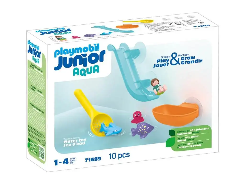 PlayMobil® 71689 Junior Aqua: Diversión en la Pesca Con Animales del Mar
