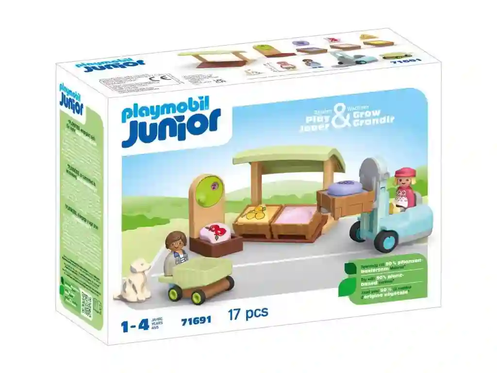 Playmobil® 71691  Junior: Puesto Ecológico y Carretilla