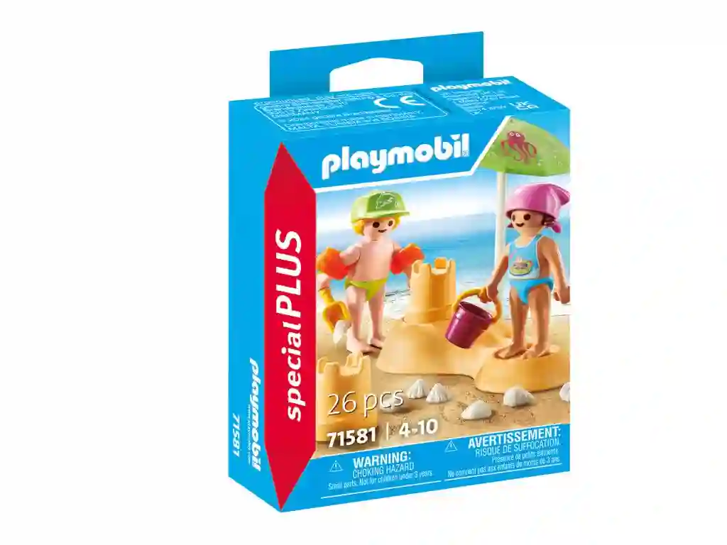 PlayMobil® 71581 Niños Con Castillo de Arena