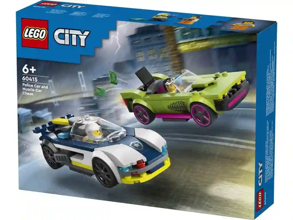 LEGO® 60415 COCHE DE POLICÍA Y POTENTE Deportivo