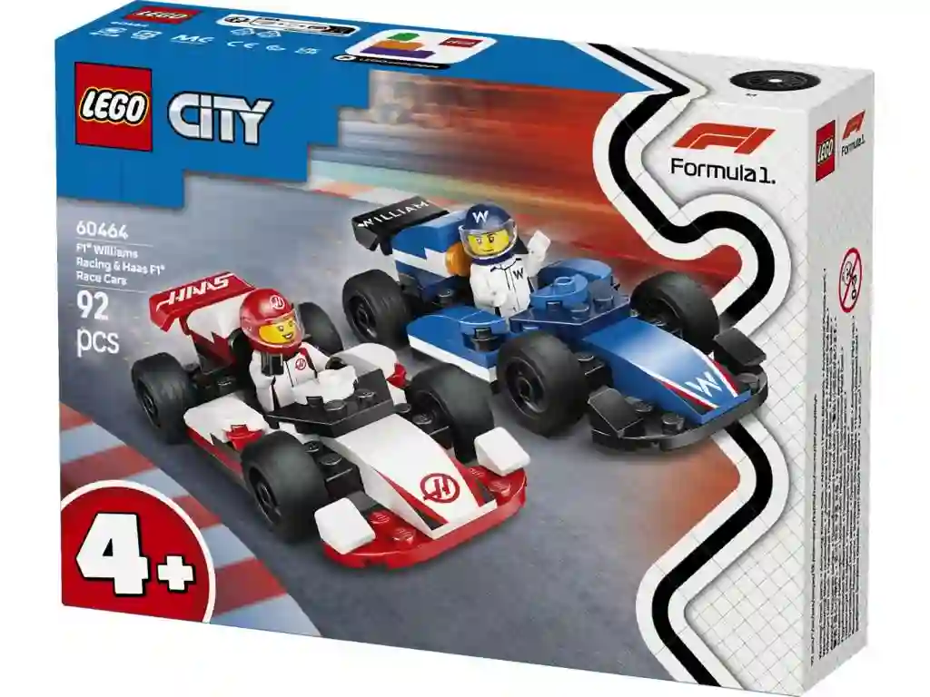 LEGO® 60464 Coches de F1® Williams Racing y Haas F1