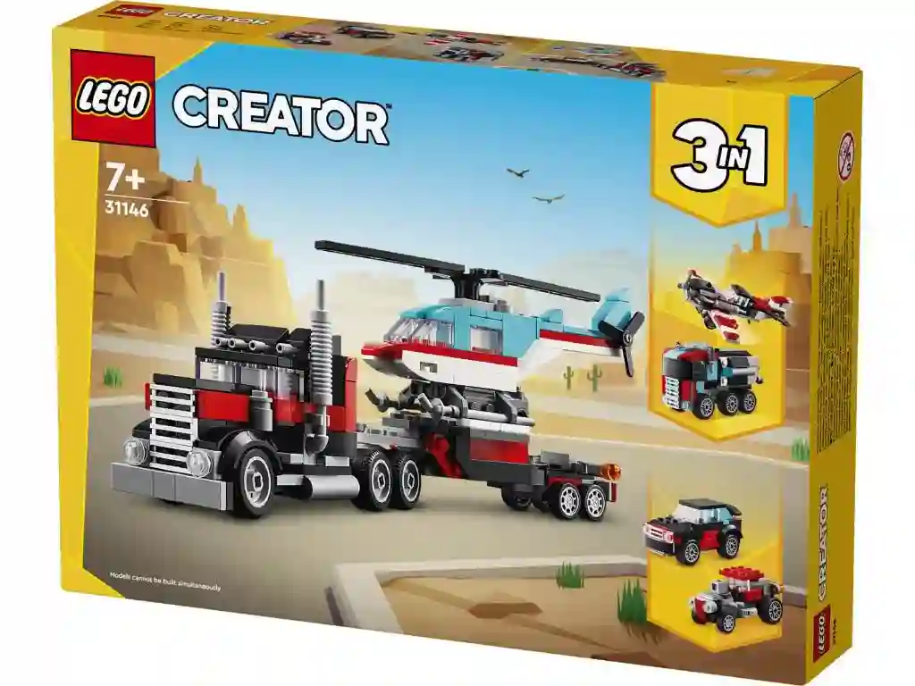 LEGO® 31146 Camión Plataforma Con Helicópero
