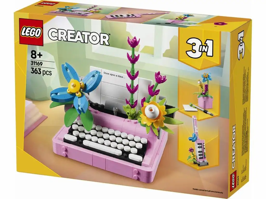 LEGO® 31169 MÁQUINA DE INSCRIBIR CON FLORES