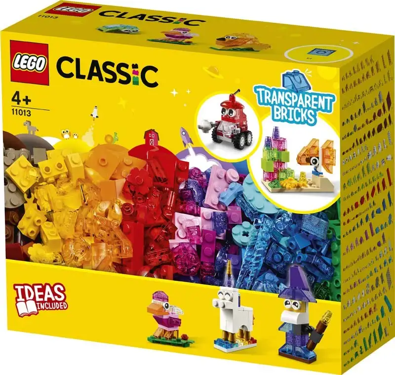 LEGO® 11013 LADRILOS CREATIVOS TRANSPARENTES