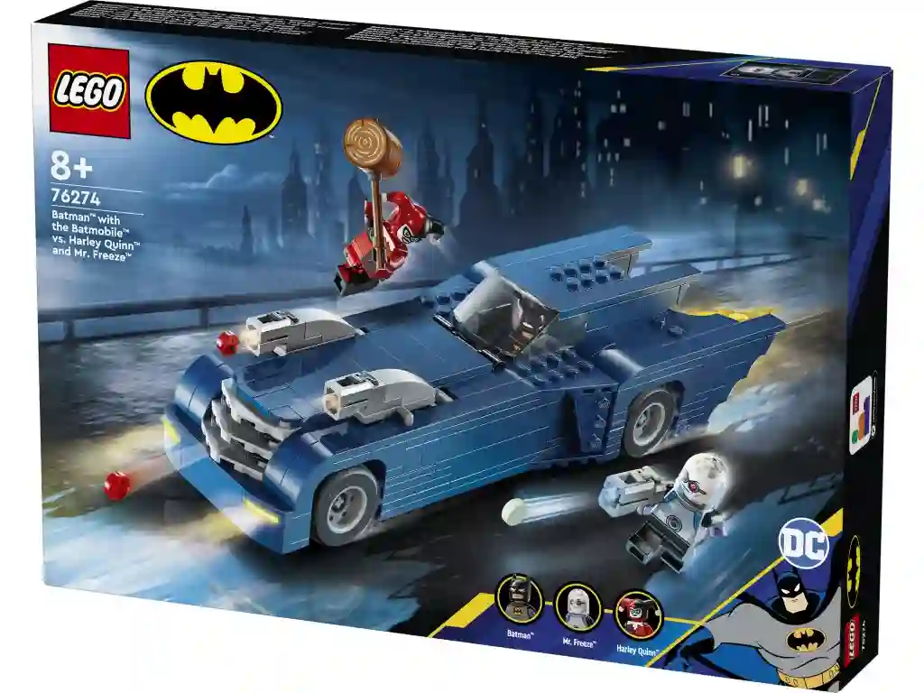 LEGO® 76274 Batman™ con Batmóvil vs. Harley Quinn™ y Mr. Freeze™