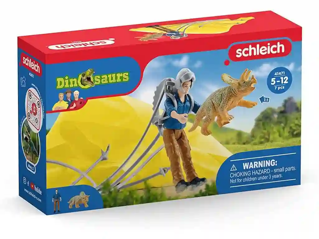 Schleich® 41471 Rescate en Paracaídas de Dinosaurios