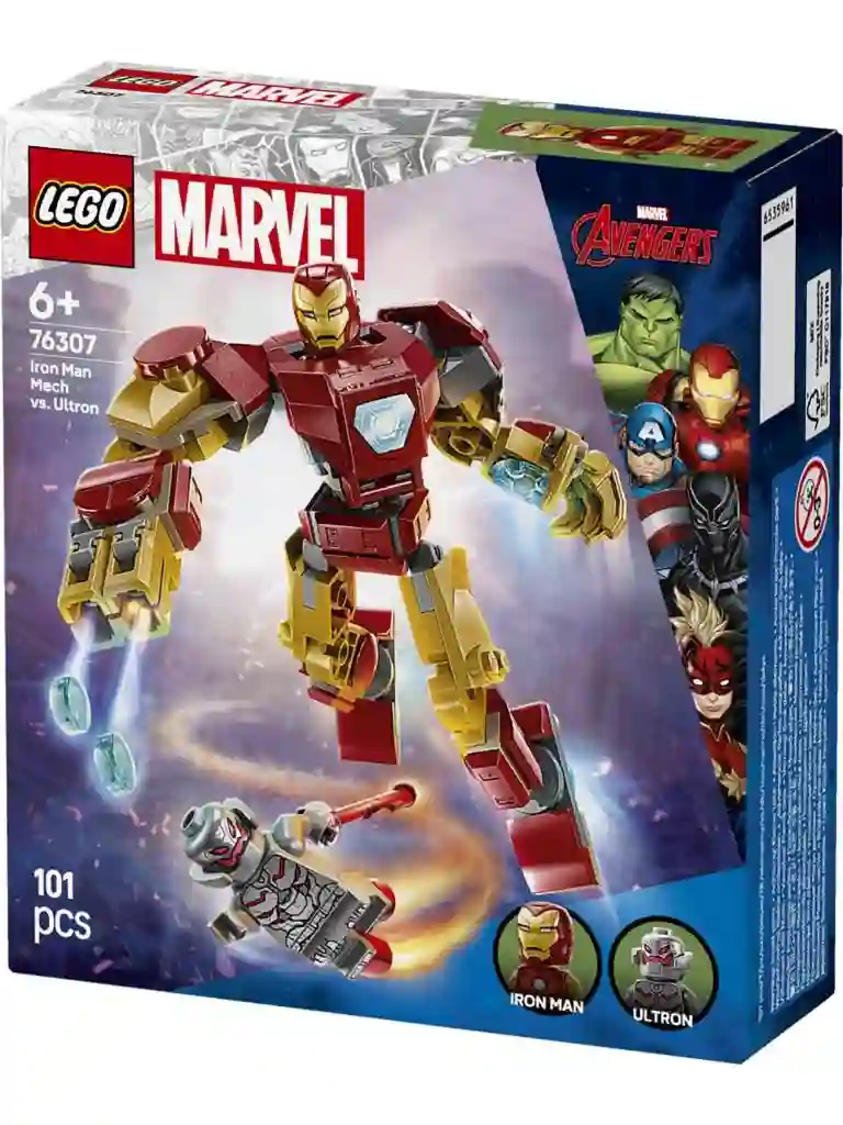 LEGO® 76307 Armadura Robótica de Iron Man vs. Ultrón