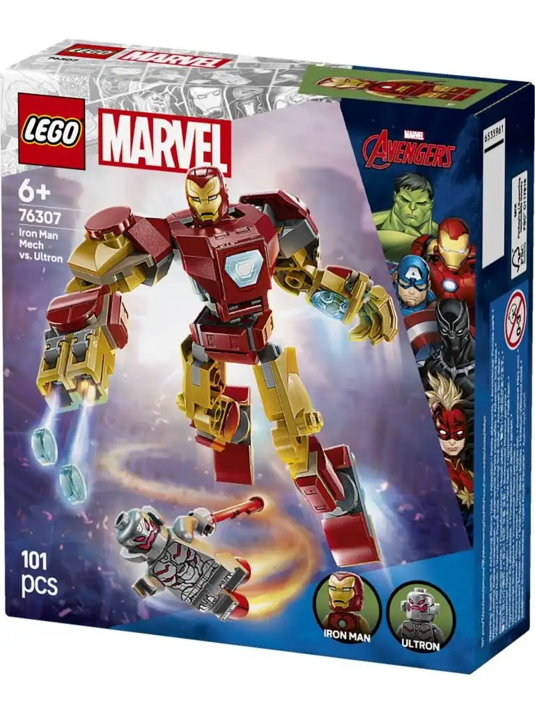 LEGO® 76307 Armadura Robótica de Iron Man vs. Ultrón