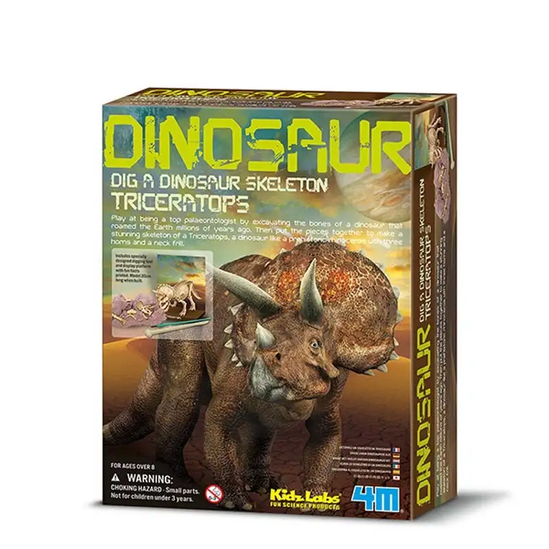 4M Esqueleto de Triceratops