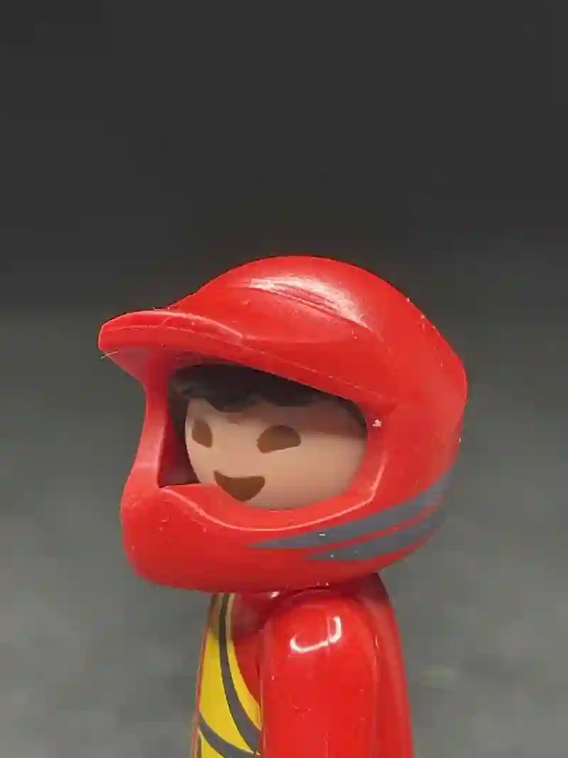 SOMBRERO_0369 Casco Integral Moto Niño Rojo