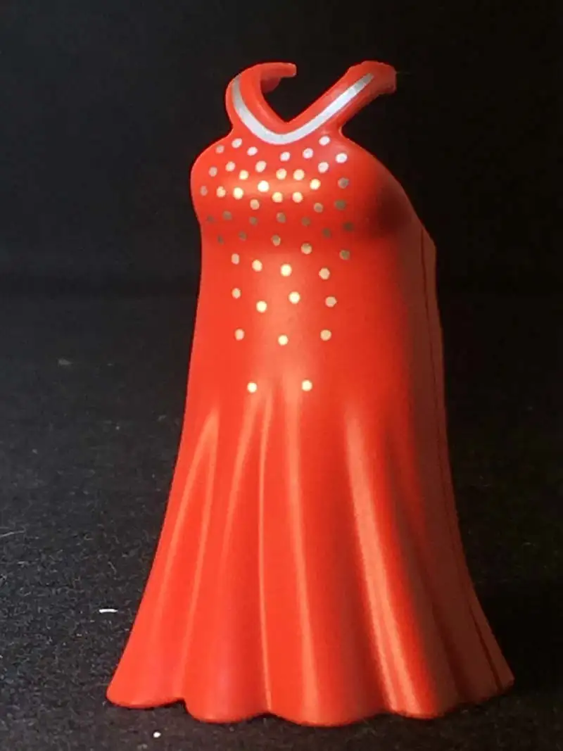 VES0035 VESTIDO LARGO EVASÉ TIRANTES FIGURA DELGADA ROJO LUNARES Plata