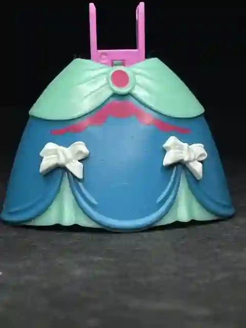 VES0080 Falda Pomposa Figura Delgada Azul / Turquesa