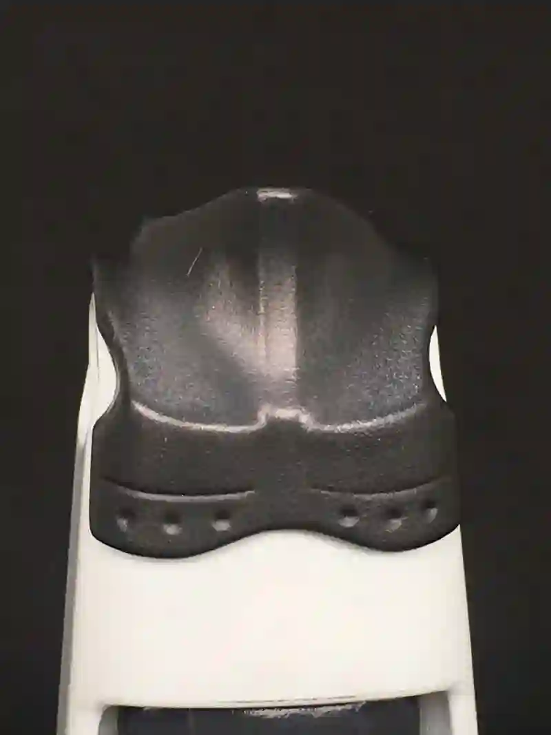 CUELLO_0083 Cuello Protector Pecho Acero Oscuro