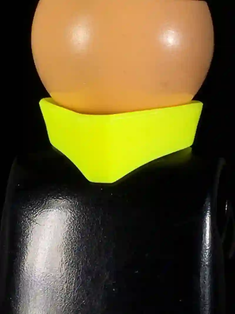 CUELLO_0145 Cuello Alto Amarillo Neón