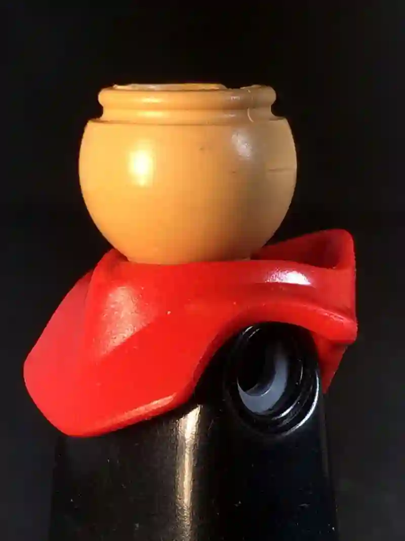 Cuello_0188 cuello capucha medieval rojo