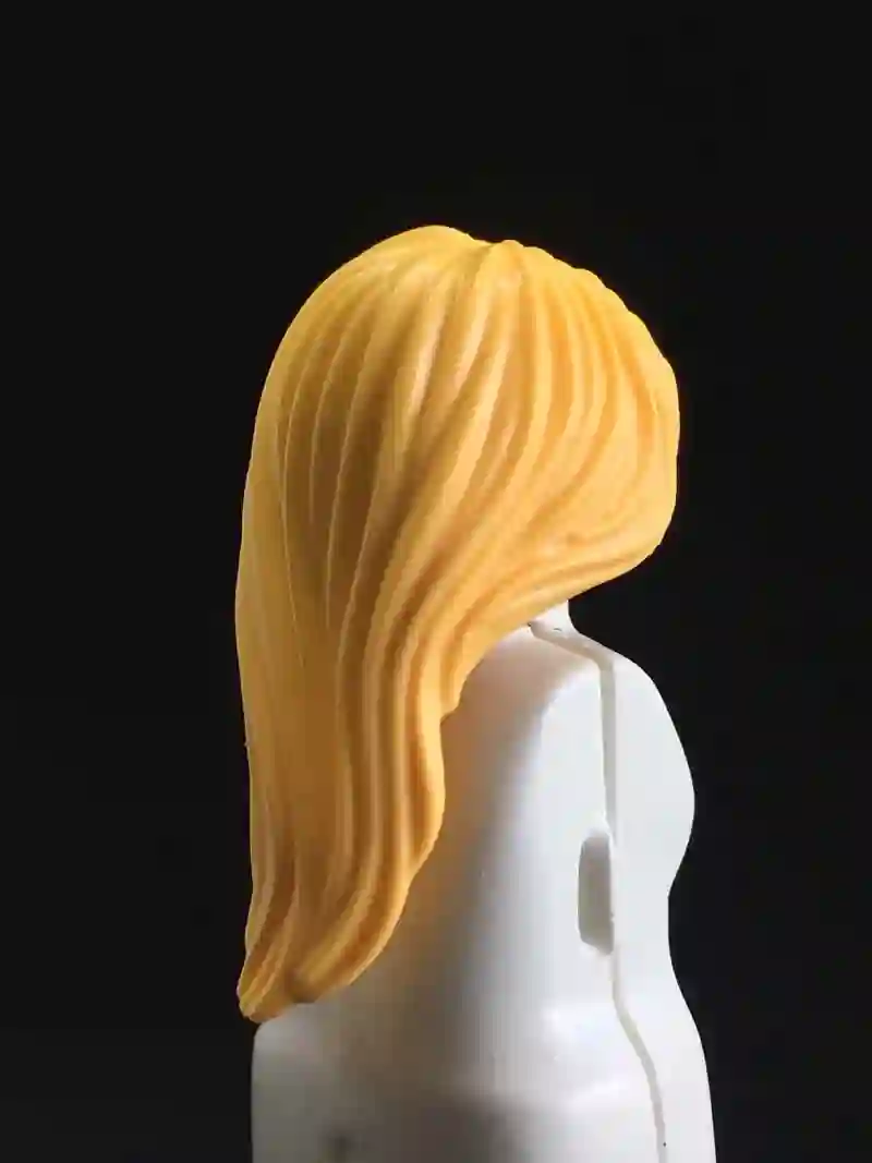 PL_0037,  Pelo Melena Muy Larga Ondulada Rubio Pajizo