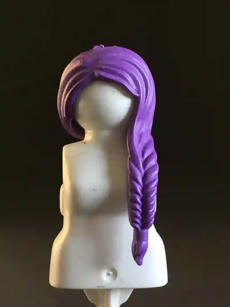 PL_0142 Pelo Trenza Delantera Morada