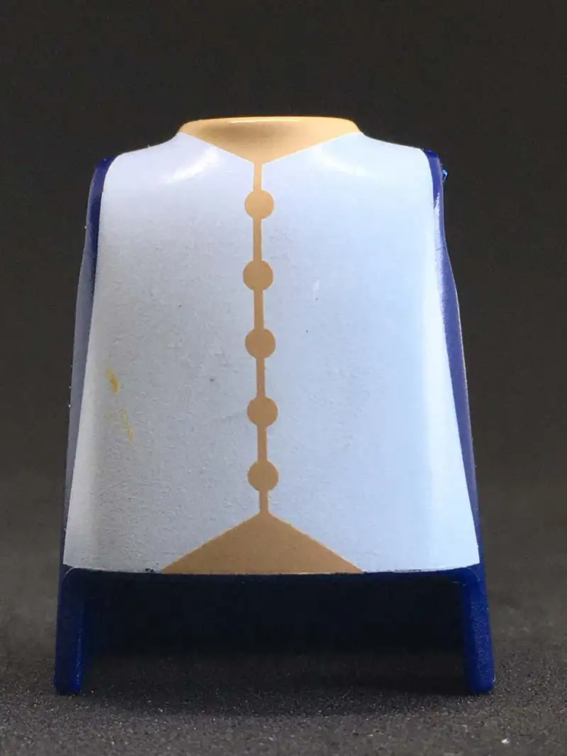 Torso_0035, Torso época Azul Chaleco Blanco