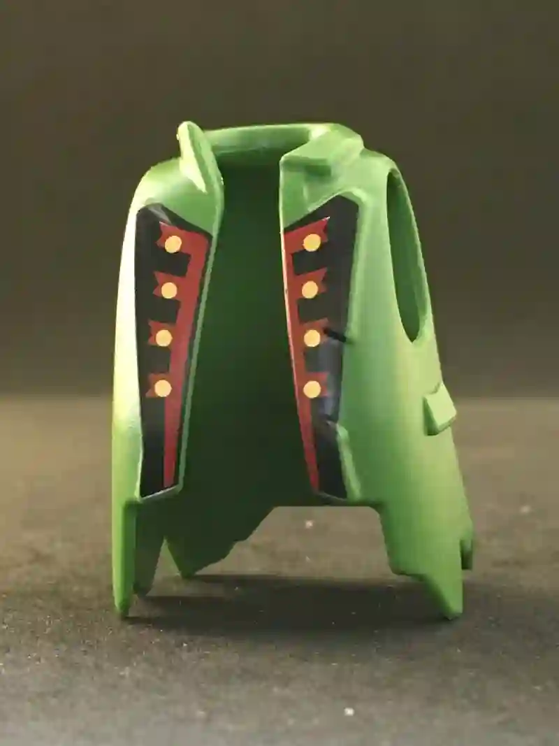 Torso_0046 Chaqué Verde Jirones