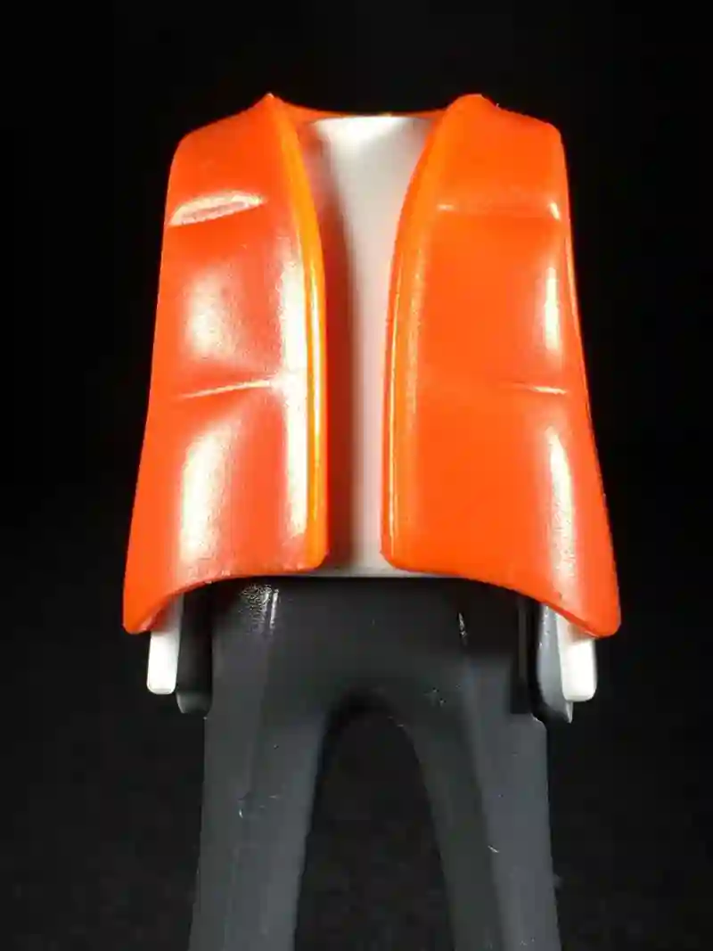 Torso_0094 Chaleco Acolchado Naranja