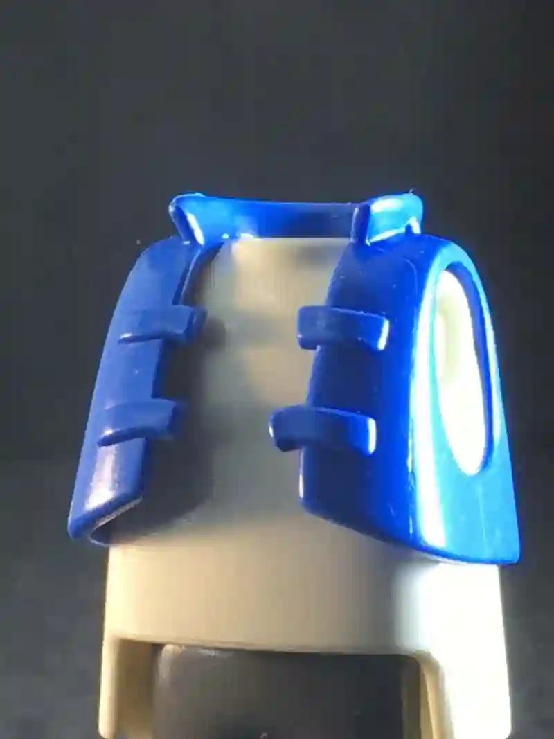 Torso_0208 Chaleco Corto Broches Azul Playmobil