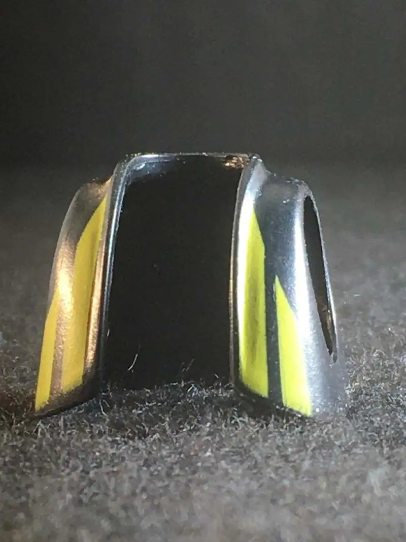Torso_0215 Chaleco Negro/Amarillo Corto