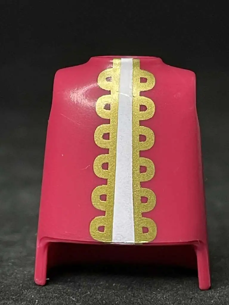 Torso_0376 Torso Rosado Chorreras Doradas