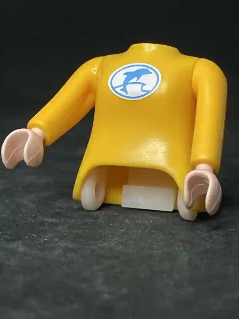 Torso_0381 Set Torso y Brazos Amarillo Acuario