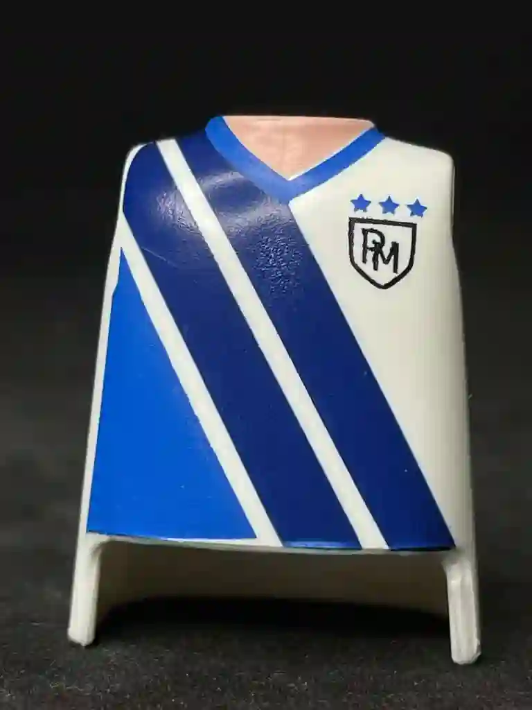 Torso_0395 Torso Blanco Rayas diagonales Azules