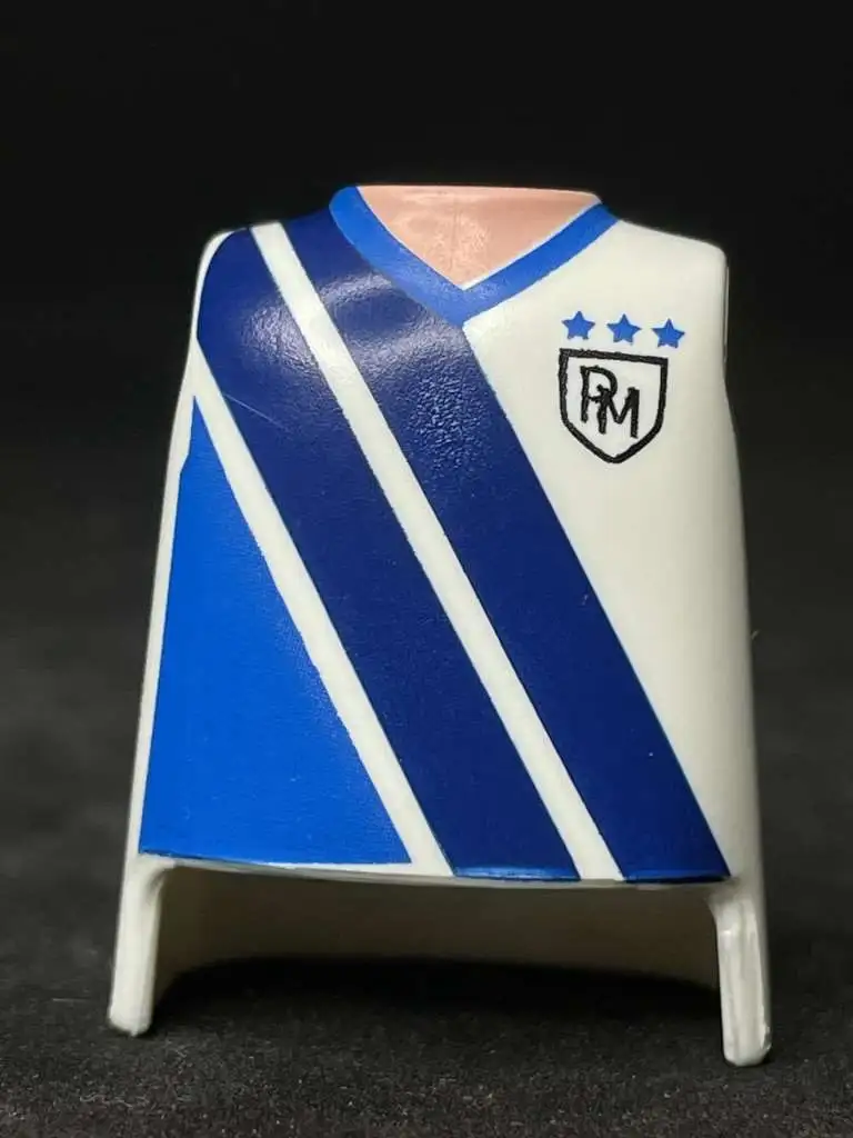 Torso_0395 Torso Blanco Rayas diagonales Azules