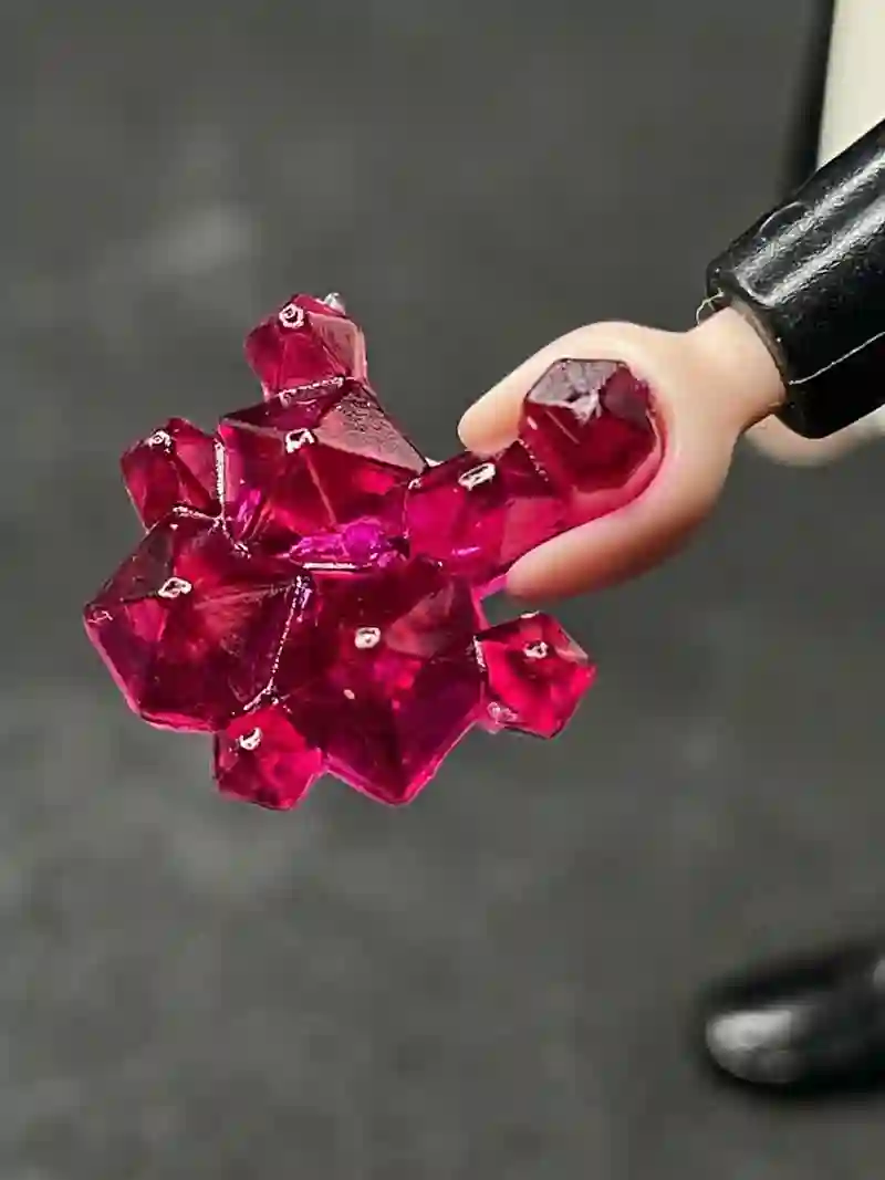 MC_0974 Gemas Pequeñas de Mano Fucsia Flúor