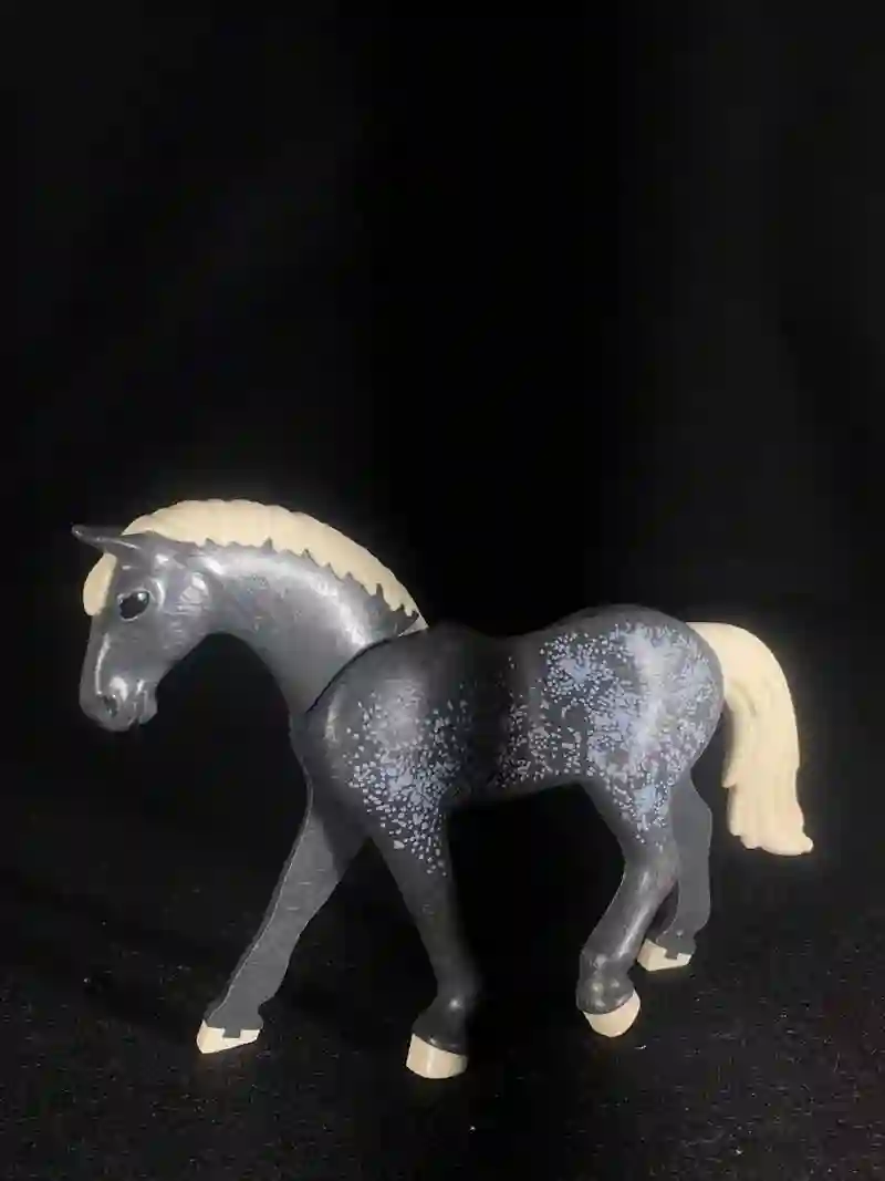 A_0252 Caballo V3 Appaloosa Gris, Pintas Blancas