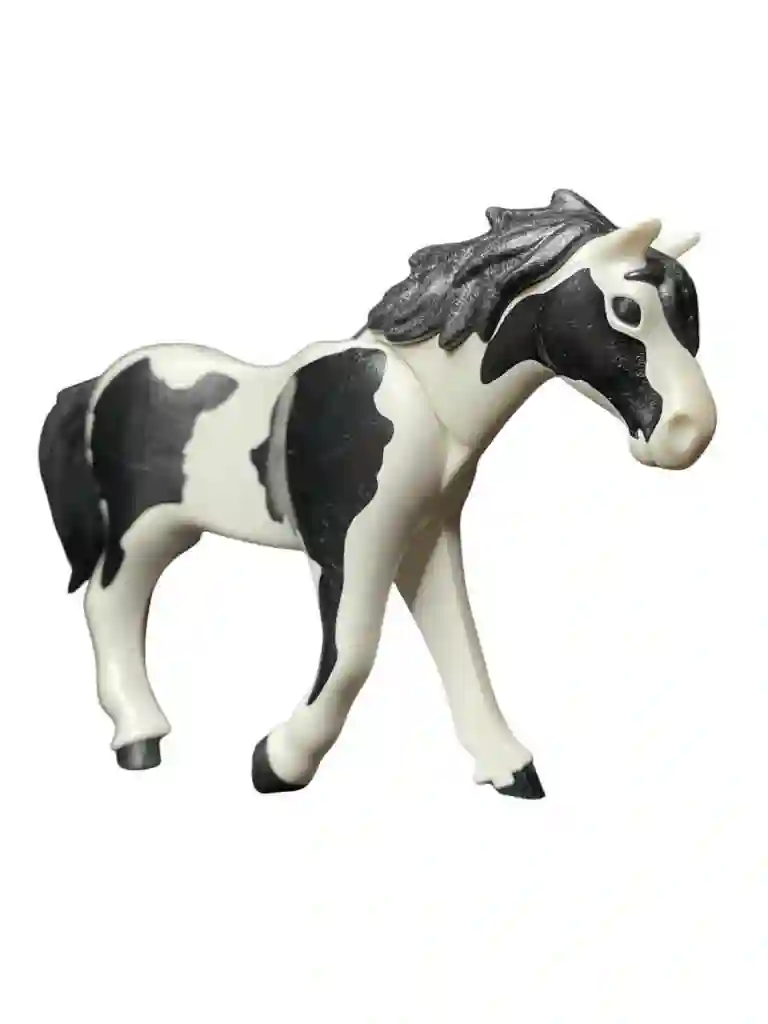 A_0783 Caballo V3 Blanco Manchas Negras