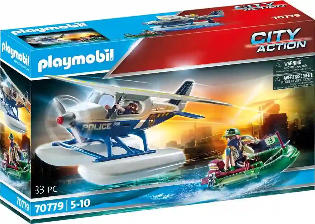 PlayMobil® 70779 Policía Hidroavión: perseguridad del contrabandista
