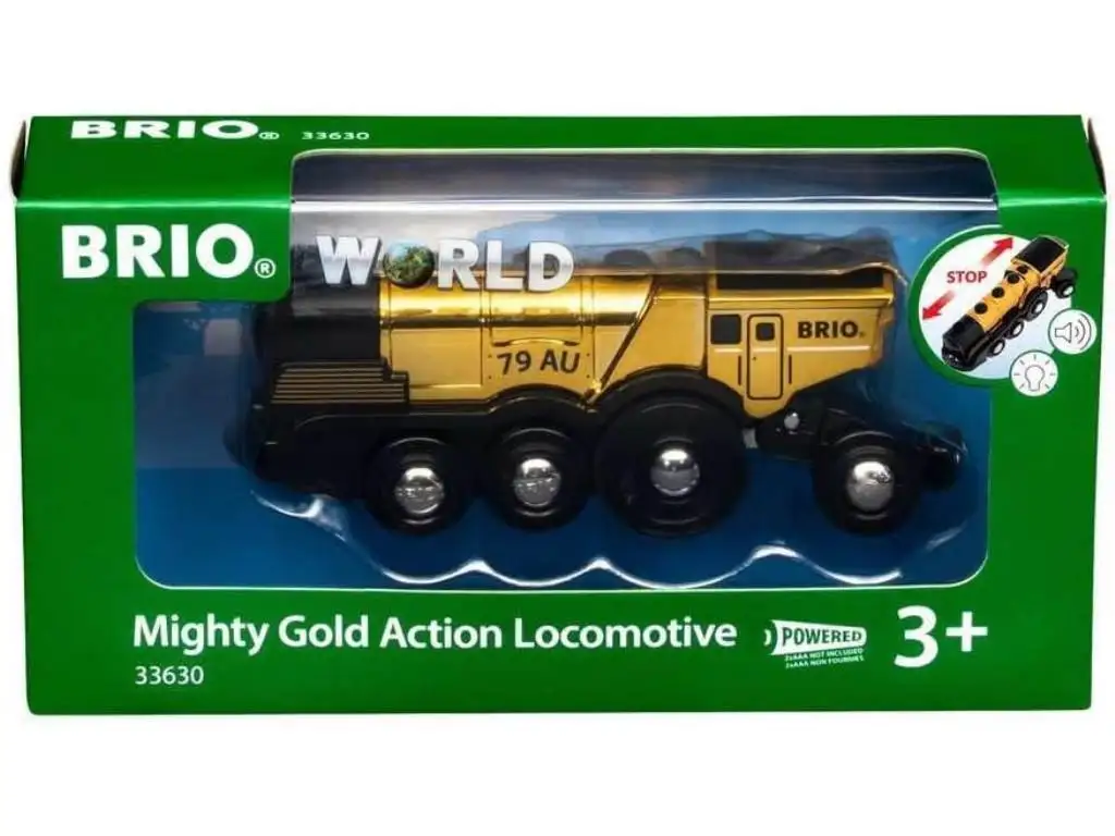Brio® 33630 Locomotora de Acción Dorada