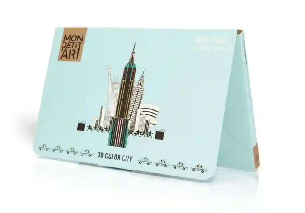 Mon Petit Art: 3d Color City - Nueva York para colorear