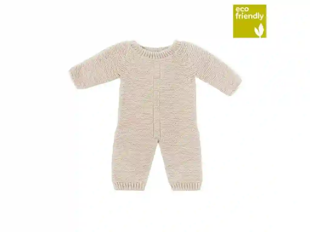 Pijama de Punto Color Lino para Muñeco de 38cm