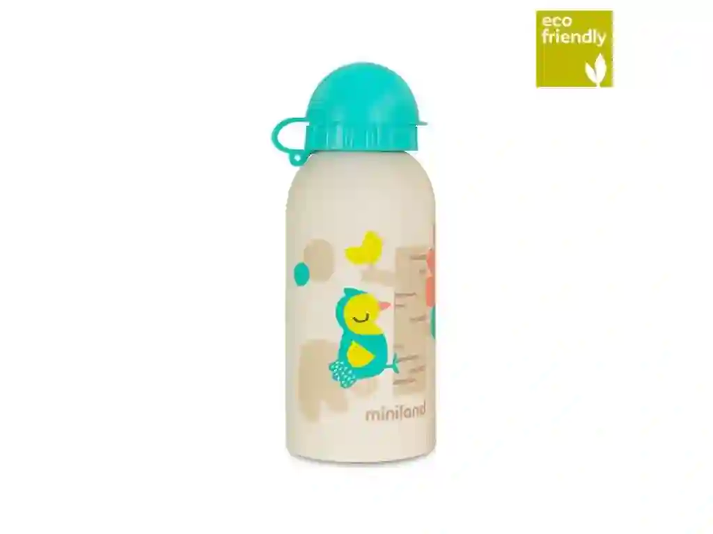 Botella Rellenable Para Niños Naturkid Bottle Chip Turquesa