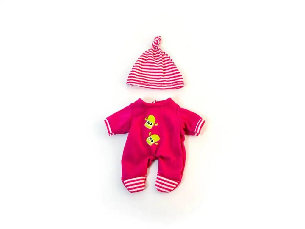 Ropa Pijama Invierno Rosa para Muñeco 21 cm