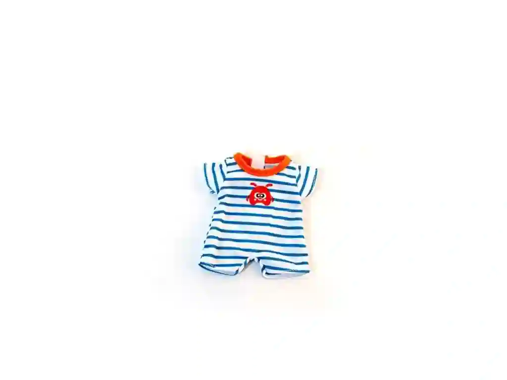 Ropa Pijama Verano a Rayas para Muñeco 21 cm