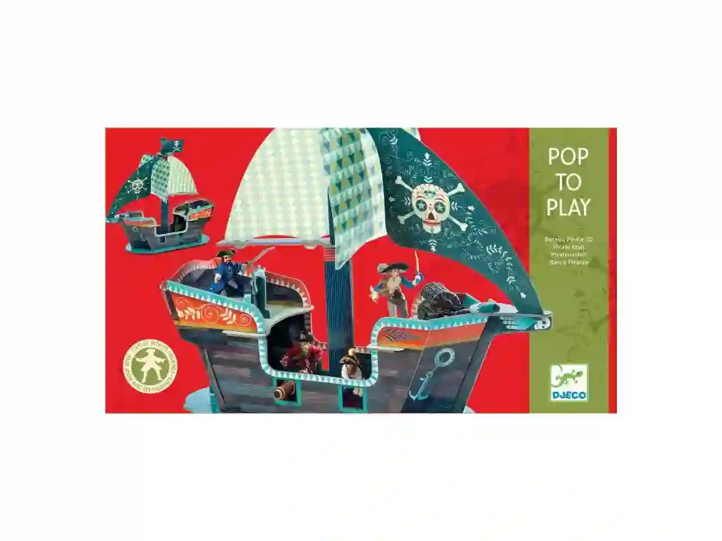 Djeco: Pop para jugar - Barco Pirata