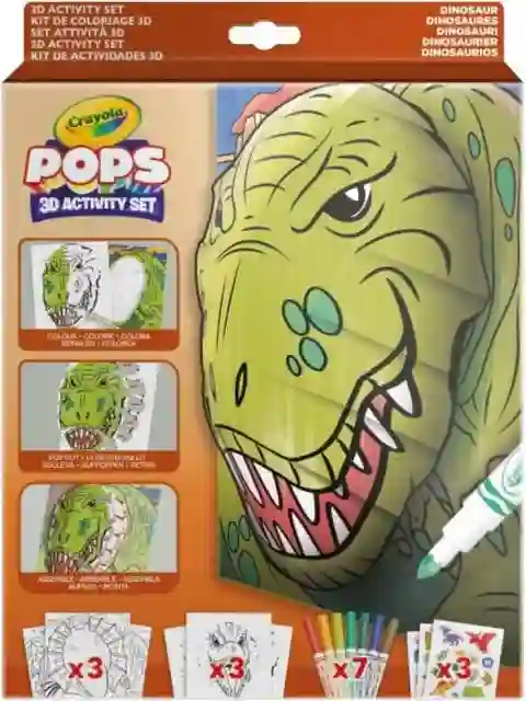Crayola® Pops Kit de Actividades 3D: Dinosaurios