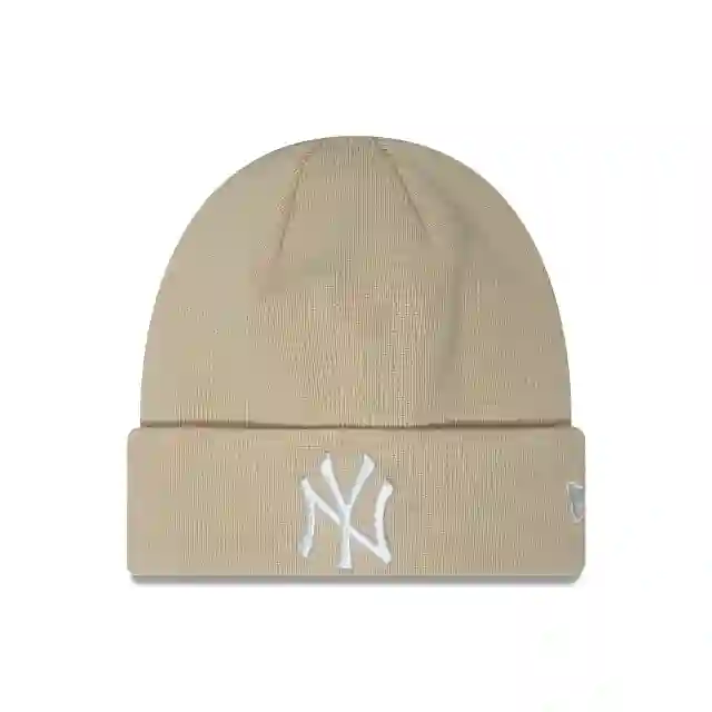 Esencial gorro de beanie new York Yankees Stone White - Nueva era