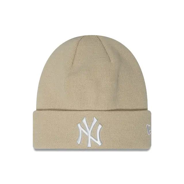 Esencial gorro de beanie new York Yankees Stone White - Nueva era